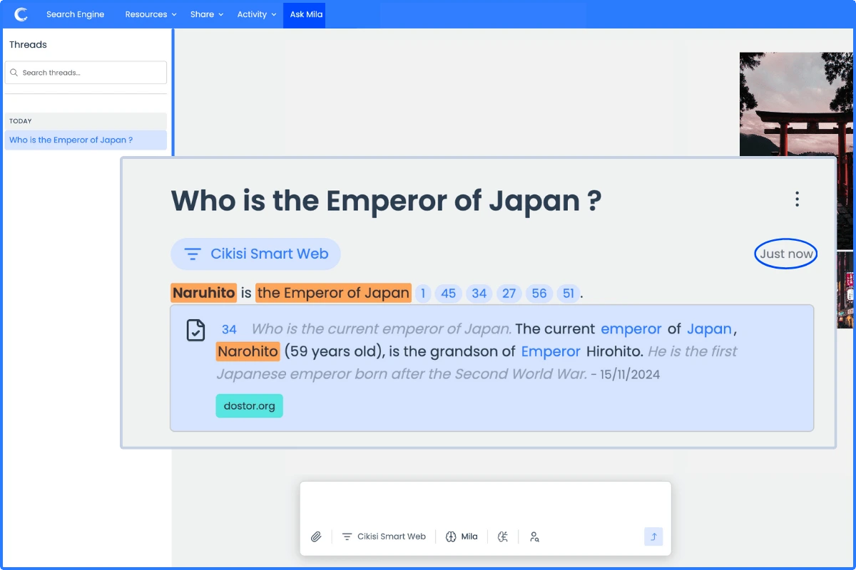 Ask Mila: Your AI Assisant in Market Intelligence