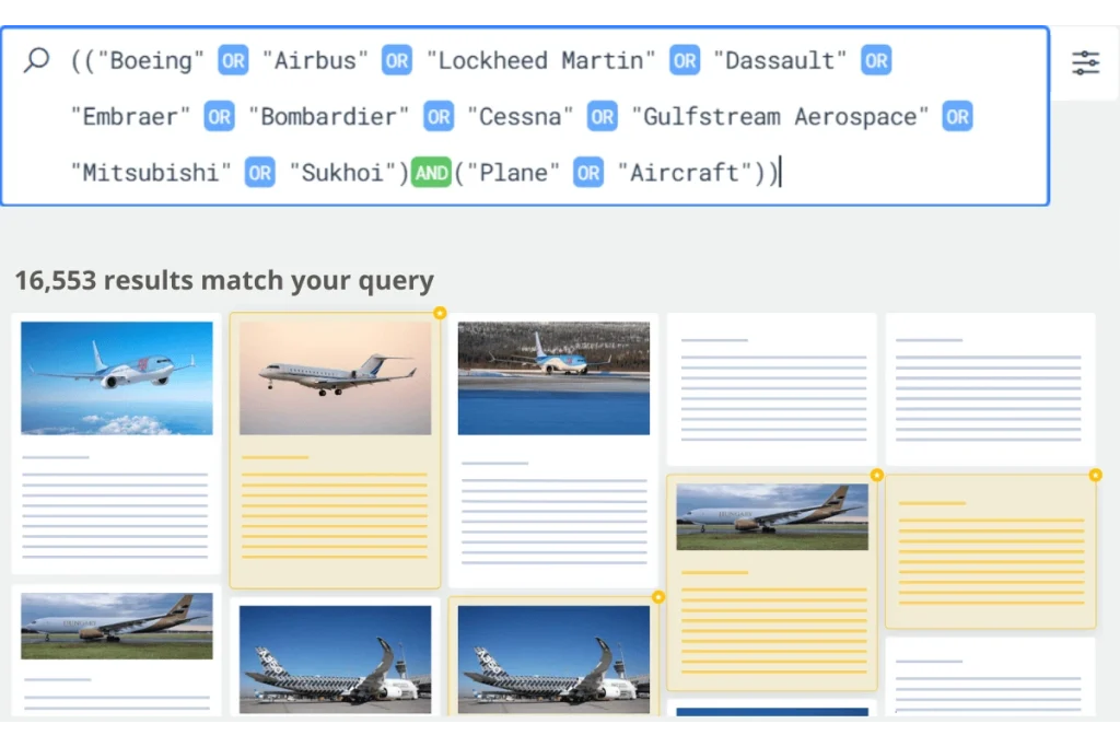 Experience the market’s most advanced and powerful search engine