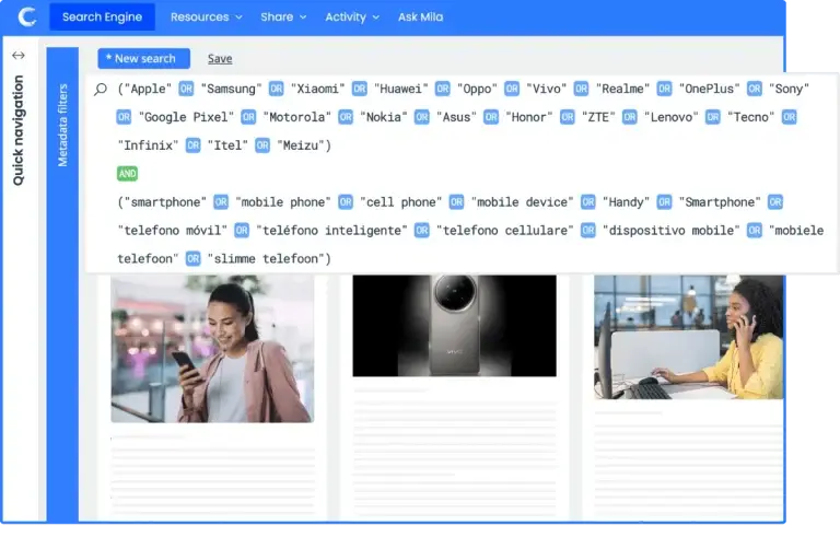 Advanced Search at Your Fingertips