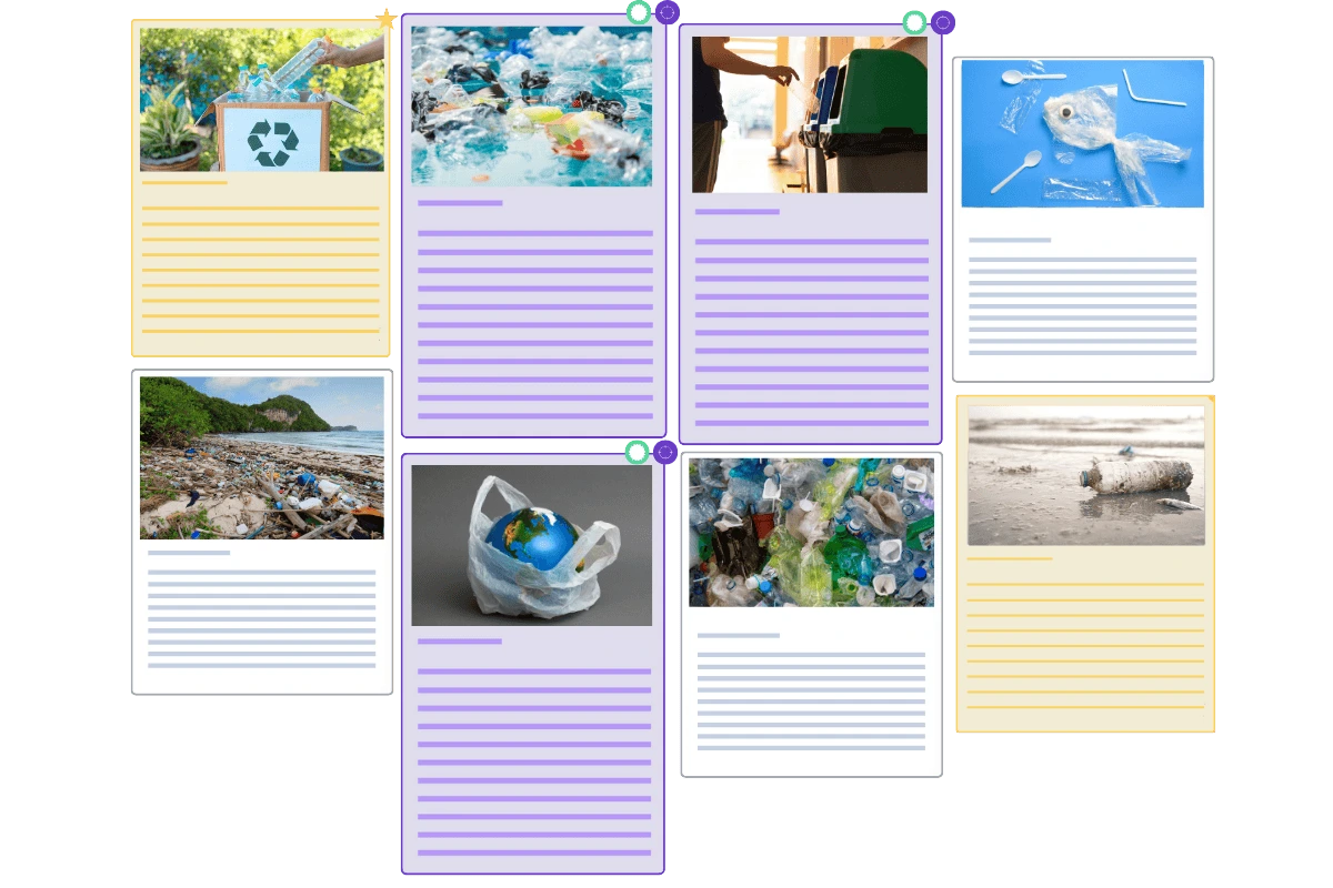 All your tailored searches stored and systematically organized