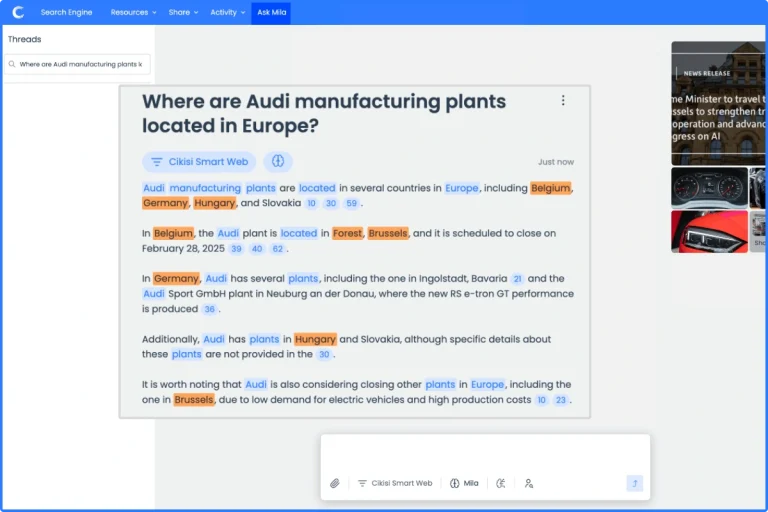 Ask Mila: Your AI-Powered Market Intelligence Assistant