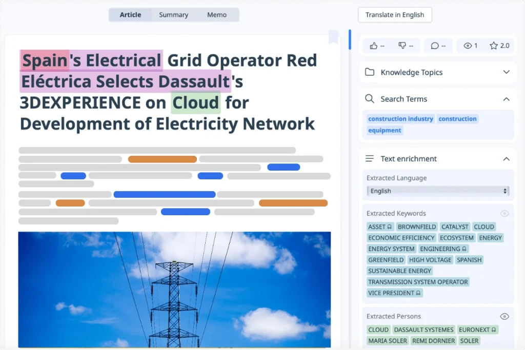 Easy and relevant article visualization