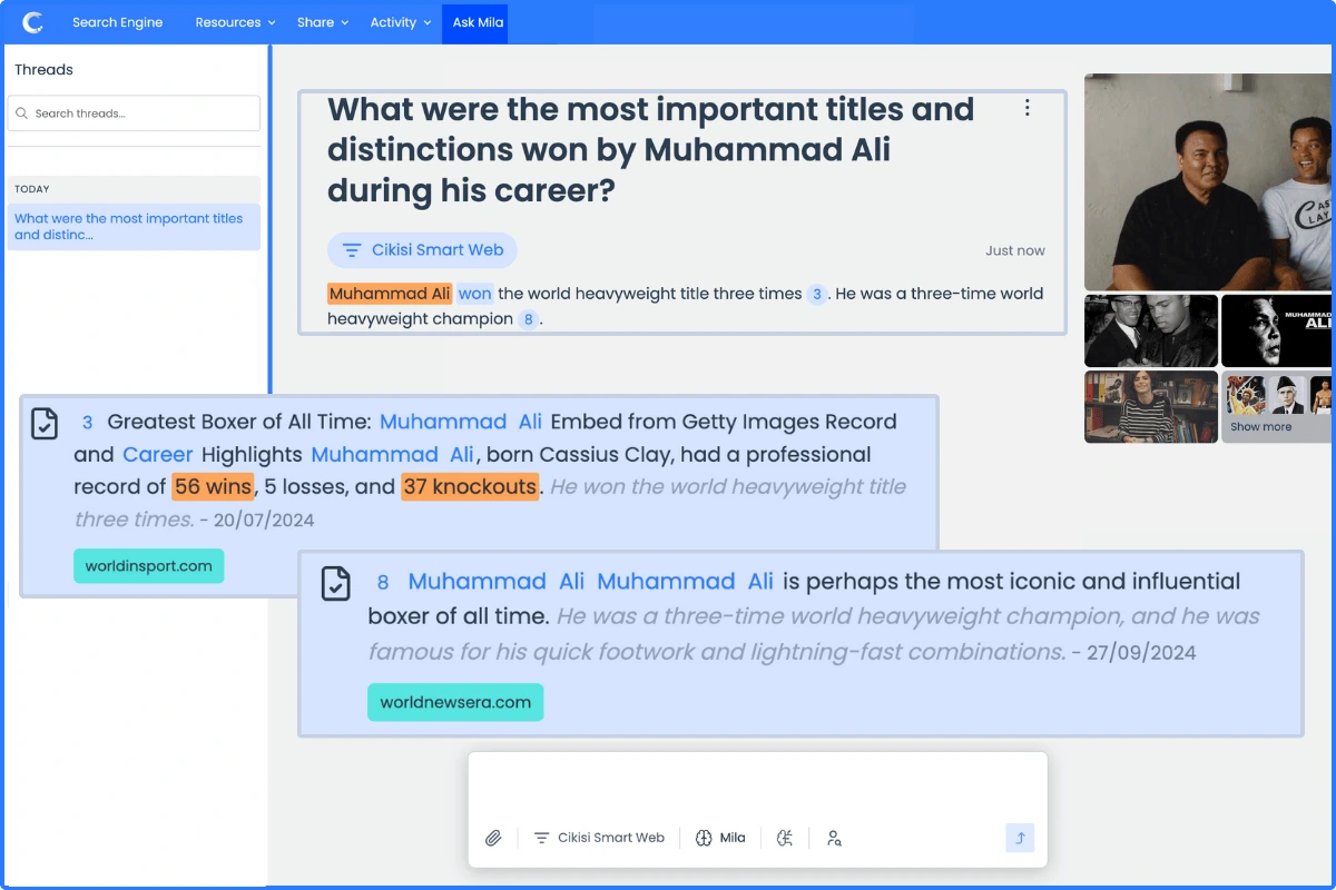 Ask Mila: Your AI Assistant in Market Intelligence