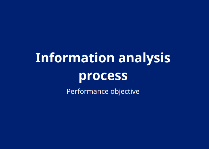 Information analysis process