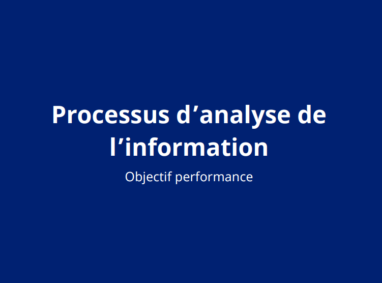 Processus d&rsquo;analyse de l&rsquo;information